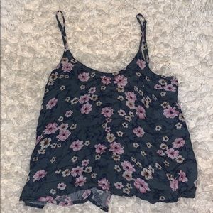 American Eagle Cropped Floral Tank Size XS
